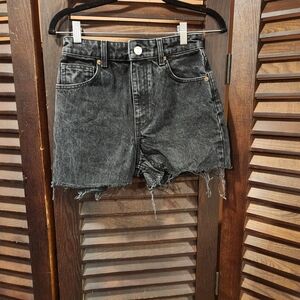 Zara Charcoal Jean Shorts